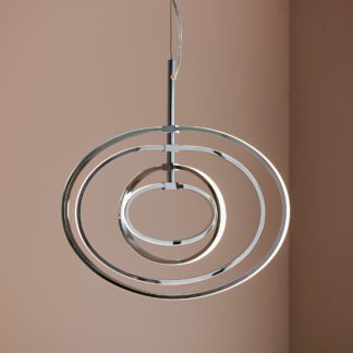 An Image of Atoka Integrated LED Pendant Fitting Chrome