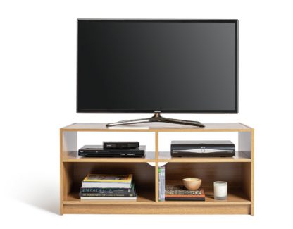 An Image of Habitat Maine TV Unit - Oak Effect