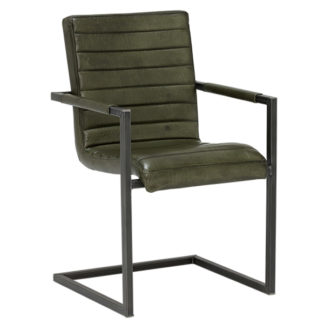 An Image of Brutus Leather Dining Chair