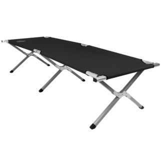 An Image of Odyssey Single Folding Camp Bed Black