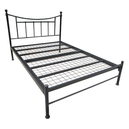 An Image of Bristol Low Foot Small Double Metal Bed Frame Cream