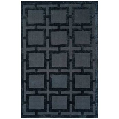 An Image of Katherine Carnaby Eaton Hand Woven Rug Black