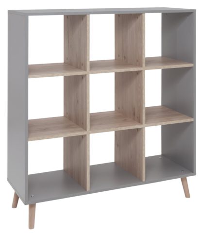 An Image of Habitat Skandi 3 x 3 Storage Unit - White Two Tone