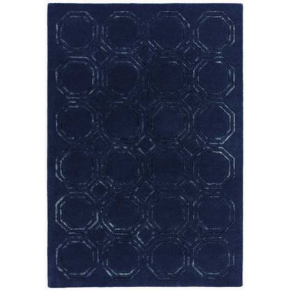 An Image of Nexus Octagon Rug Navy