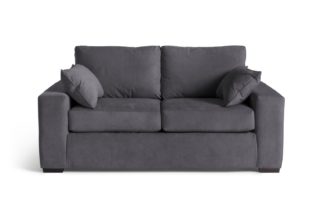 An Image of Habitat Eton 2 Seater Fabric Sofa Bed - Charcoal