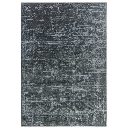 An Image of Zadana Abstract Rug Charcoal