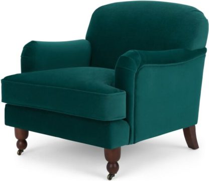 4683bc878c3b0f421d0f53ea84ad5594ca110d099dbeb29cf22b1ee1e3618972.jpg An Image of Orson Small Armchair, Velvet Seafoam Blue