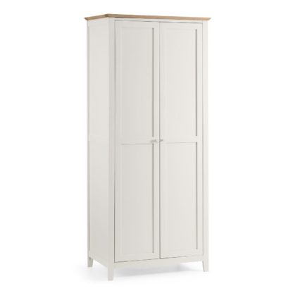 An Image of Salerno Shaker Double Wardrobe Natural