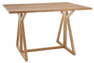 An Image of Habitat Heath Folding 2-4 Seater Dining Table - Oak