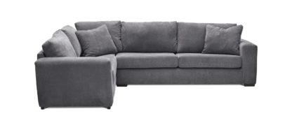 An Image of Habitat Eton Left Corner Fabric Sofa - Charcoal