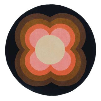 An Image of Orla Kiely Sunflower Pink Rug