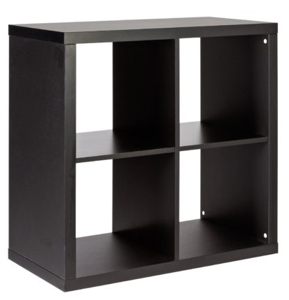 An Image of Habitat Squares Plus 4 Cube Storage Unit - Black