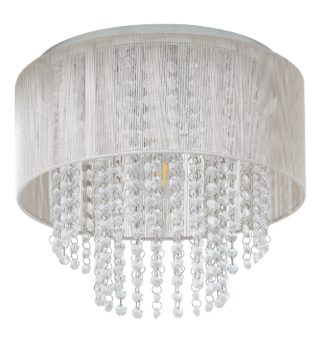 An Image of Argos Home Siena Flush to Ceiling Light - Chrome