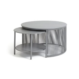 An Image of Habitat Ipanema 2 Coffee Tables - Grey