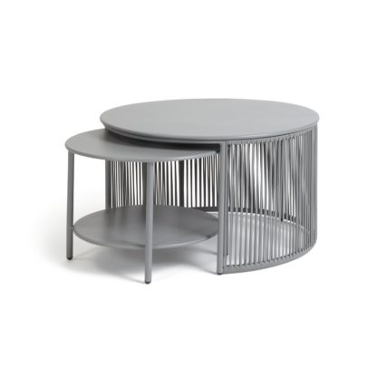 51ea6a59a02e61fb5f3cef77cbc624d8fcb076fb526740fb7e0f49cea325f6e9.jpg An Image of Habitat Ipanema 2 Coffee Tables - Grey