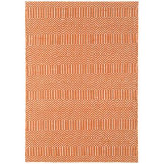 An Image of Sloan Cotton and Wool Rug Orange