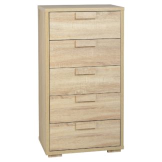An Image of Cambourne Tall 5 Drawer Chest Natural