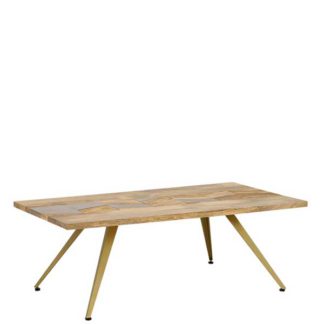 An Image of Leif Coffee Table Natural Mango Wood