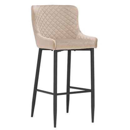 An Image of Rivington Fabric Counter Stool Taupe