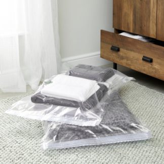 An Image of Set of 2 Vacuum Storage Bags Clear