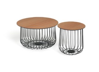 An Image of Habitat Wire Frame Bird Cage Coffee and Side Tables