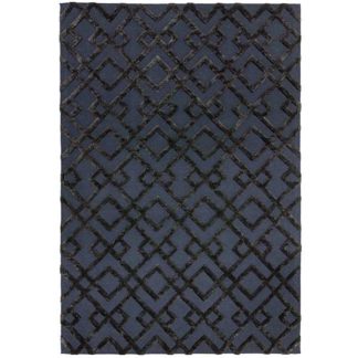 An Image of Dixon Rug Black Trellis