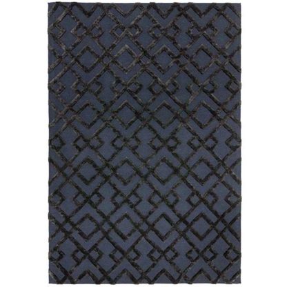 An Image of Dixon Rug Black Trellis