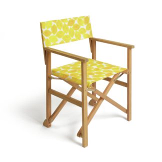 An Image of Habitat Wooden Director Chair - Lemons