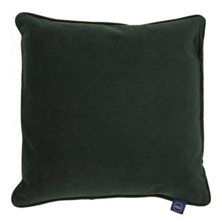 An Image of Plush Velvet Cushion Dark Forest