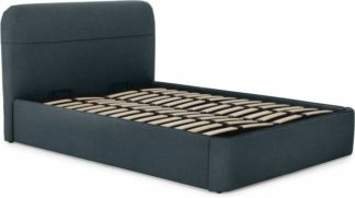 An Image of Baya King Size Ottoman Storage Bed, Aegean Blue