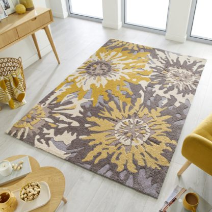 An Image of Soft Floral Rug Soft Floral Terracotta