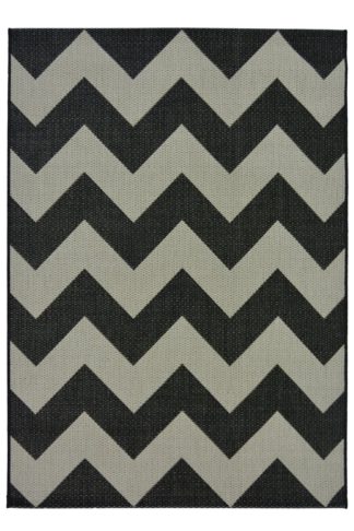 An Image of Homemaker Chevron In & Outdoor Rug - 120x170cm