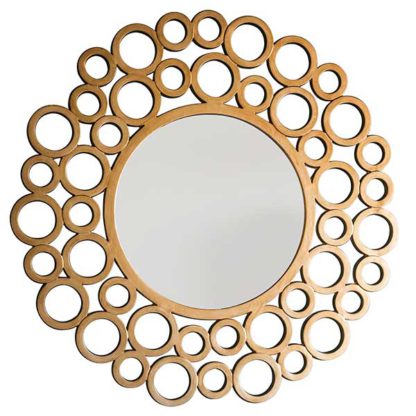 An Image of Deco Circles Mirror Gold