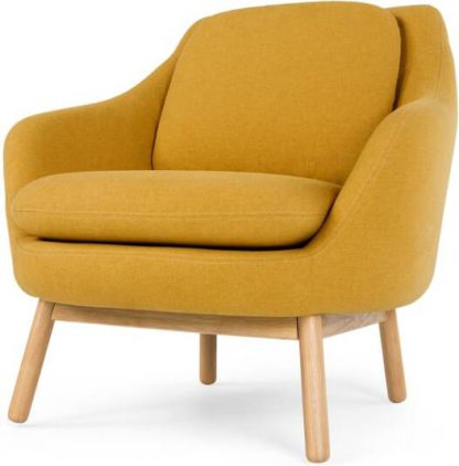 An Image of Oslo Accent Chair, Yolk Yellow