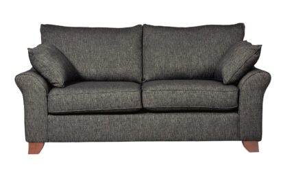 An Image of Habitat Gracie 3 Seater Fabric Sofa - Charcoal