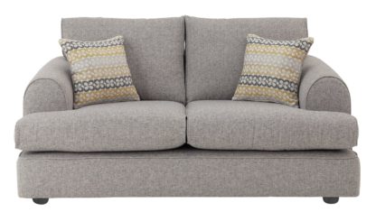 An Image of Habitat Atticus 2 Seater Fabric Sofa - Grey