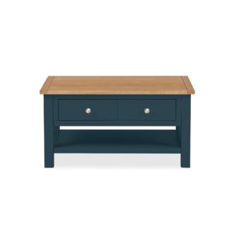 An Image of Bromley Blue Coffee Table Blue