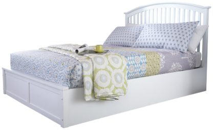 An Image of GFW Madrid Ottoman Double Bed Frame - White