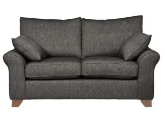 An Image of Habitat Gracie 2 Seater Fabric Sofa - Charcoal