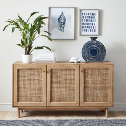 An Image of Indi Large Sideboard Wood (Brown)