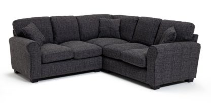 An Image of Habitat Lisbon Corner Fabric Sofa - Charcoal