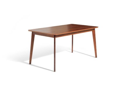 An Image of Habitat Skandi Walnut Veneer 6 Seater Dining Table