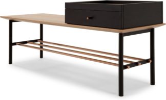 An Image of Panos Hallway bench, Oak and Copper