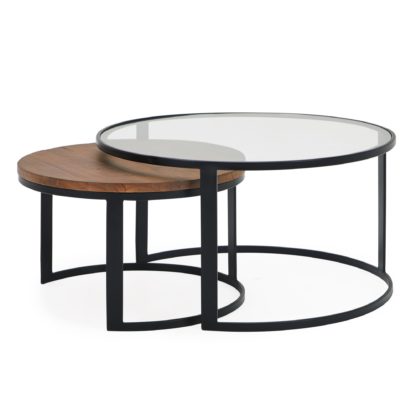 An Image of Jackson Set of 2 Coffee Tables Brown