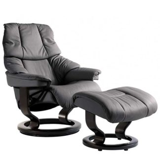 An Image of Stressless Reno Classic Chair Stool Choice of Leather