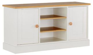 An Image of Habitat Winchester 2 Door Sideboard & TV Unit - Two Tone