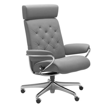 An Image of Stressless Metro Offfice Chair With Adjustable Headrest