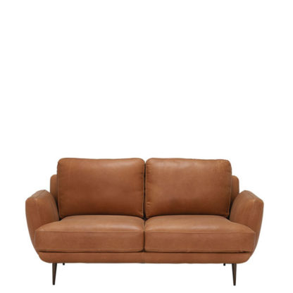 An Image of Pax Leather Love Seat