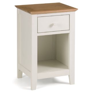 An Image of Salerno Shaker Bedside Table White