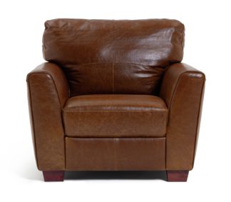 An Image of Habitat Milford Leather Chair - Tan